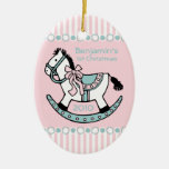 Schwingpferdepersonalisierte Verzierung Weihnachtsornament