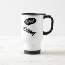 Schwörende Fische - lustige tote Fische Kaffeetassen