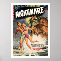 Science Fiction-Horror-Comicplakat VON 14,95