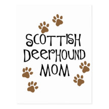 Scottish Deerhound Mamma Postkarte