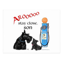 Scottish-Terrier-Gaspreise!! Postkarte