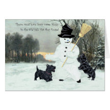 Scottish-Terrier-Gruß-Karte