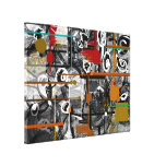 Scrappy abstrakte eingewickelte Leinwand Gespannter Galeriedruck