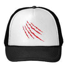 scratches trucker cap