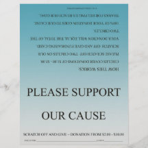 ScratchOffGive aquamarine grundlegende beschaffenb Flyerdruck