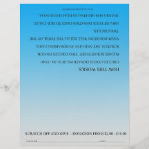 ScratchOffGive blaue kundenspezifische beschaffenb Bedruckte Flyer