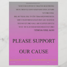 ScratchOffGive Fuschia grundlegende beschaffenbros Flyer Druck