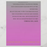 ScratchOffGive Fuschia kundenspezifische beschaffe Flyerdesign
