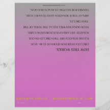 ScratchOffGive Fuschia kundenspezifische beschaffe Flyerdesign