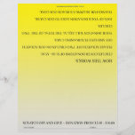 ScratchOffGive gelbe kundenspezifische beschaffenb Bedruckte Flyer