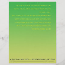 ScratchOffGive grüne kundenspezifische beschaffenb Vollfarbige Flyer