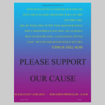 ScratchOffGive Regenbogen-grundlegende beschaffenb flyer