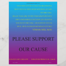 ScratchOffGive Regenbogen-grundlegende beschaffenb Bedruckte Flyer