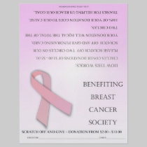 ScratchOffGive rosa Beispielbeschaffenbroschüre flyer