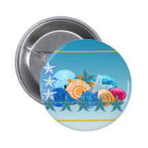 Seashell-Gemisch Button