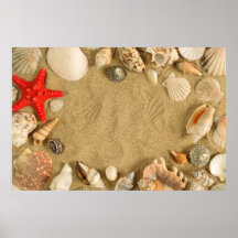 Seashellrahmen Plakate