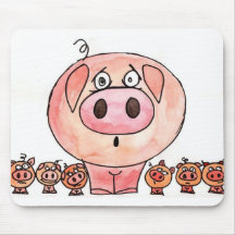 Sechs kleine Schweine Mousepads