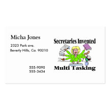Secretaries Invented Multi Tasking Business Card