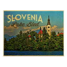 See blutete Slowenien Postkarten