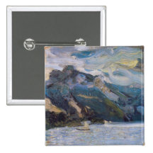 See Traunsee mit Bergen durch Richard Gerstl Button