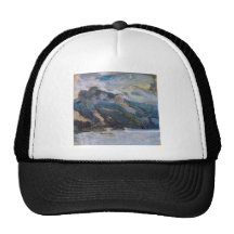 See Traunsee mit Bergen durch Richard Gerstl Baseball Kappe