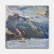 See Traunsee mit Bergen durch Richard Gerstl Magnete