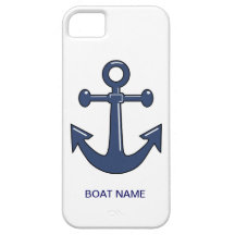 Seeboots-Anker-individueller Name iphone 5 Fall iPhone 5 Hülle