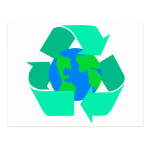 Seegrün recyceln postkarten