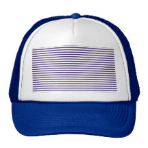 Seemann-Streifen - Marine-Blau und Weiß Retromütze