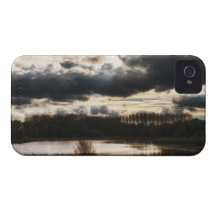 Seeufer an der Dämmerung iPhone 4 Case-Mate Hüllen