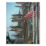 Segel und Flagge - Foto-Druck