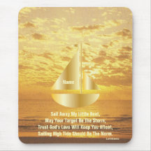 Segel weg mein kleines Boot Mousepad-Cust.