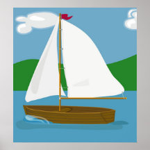 Segelboot Poster