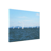 Segelboot-Rennen Leinwanddrucke