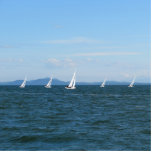Segelboot-Rennen Photostatuen