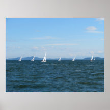 Segelboot-Rennen Plakatdrucke