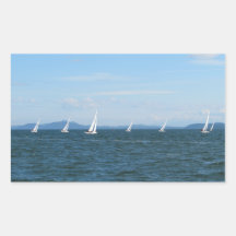 Segelboot-Rennen Sticker
