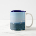Segelboot-Rennen Tee Tasse