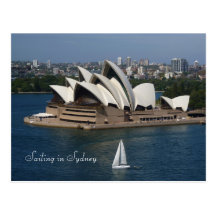 Segeln in Sydney Postkarte