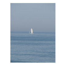 Segeln von ruhigen Meeren Postkarte