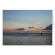 Segelschiffe auf dem Meer / Sonnenuntergang Karten