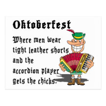 Sehr lustiges Oktoberfest Postkarten