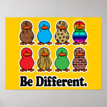 seien Sie ducky Enten des unterschiedlichen lustig Posterdrucke