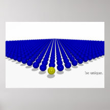 Seien Sie einzigartig Plakate