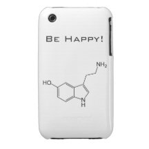 Seien Sie glücklich! Serotonin Case-Mate iPhone 3 Hüllen