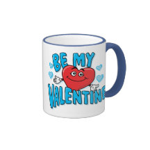SEIEN Sie MEIN VALENTINSGRUSS (blau) Kaffee Haferl