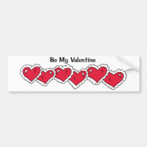 Seien Sie mein Valentinsgruß (Herzen) Autosticker
