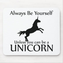 Seien Sie sich Einhorn Mousepad