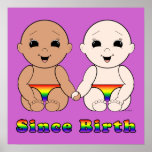 Seit Geburt 8r Plakatdruck