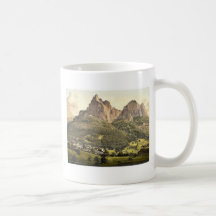 Seiz (d.h., Seis), mit dem Schlern, Tirol, Austro Kaffee Tasse